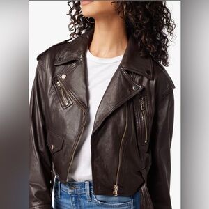 🤎🤎 Lamb leather like new Payton moto jacket 🤎🤎

Size S